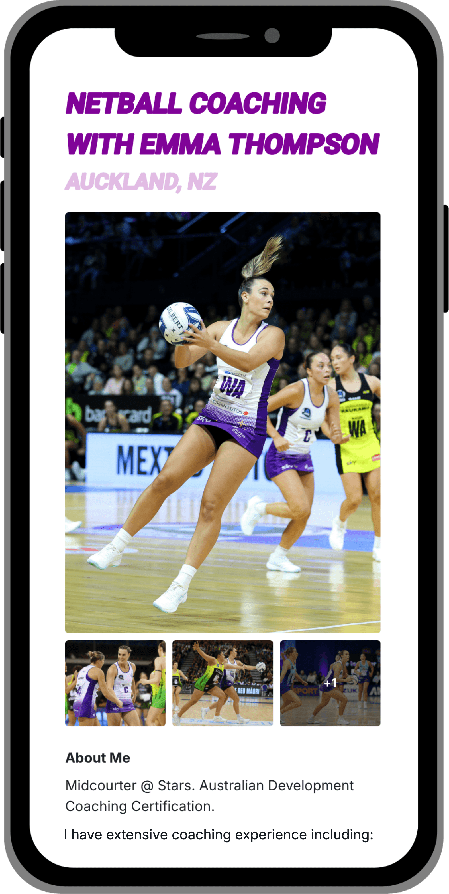 Create a profile in minutes